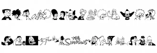 Simpsons MmmmFont Fonte MAIÚSCULAS