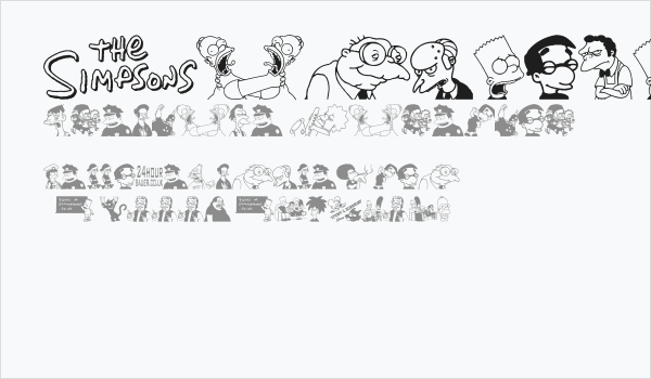 Simpsons MmmmFont Business Card