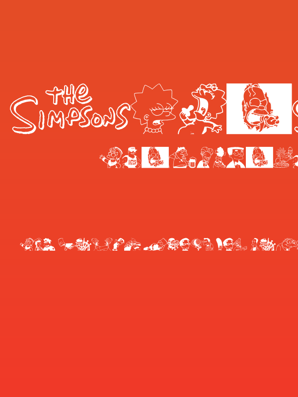 Simpsons MmmmFont Poster