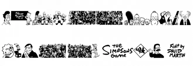 Simpsons Treehouse of Horror Font OTHER CHARS