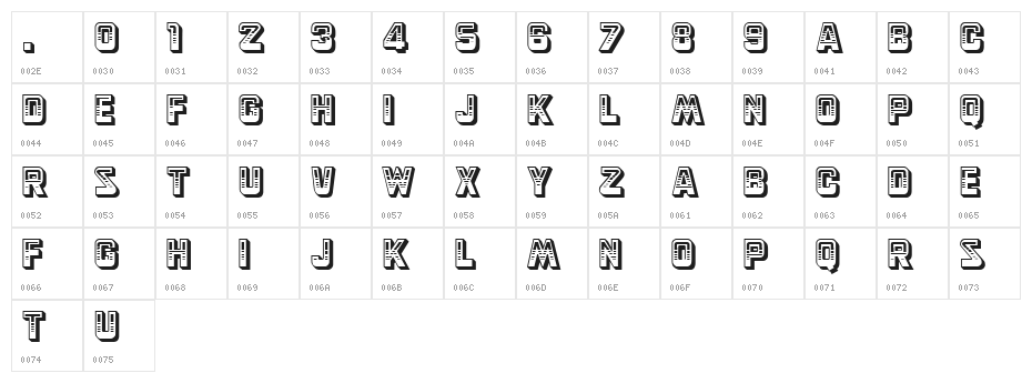 Simson Character Map