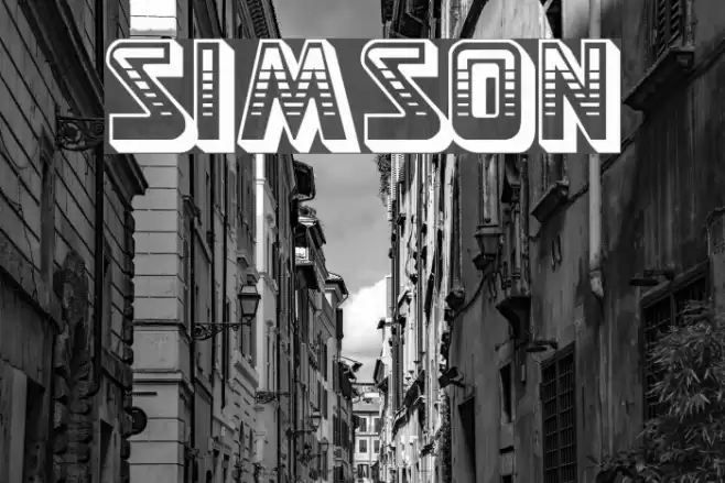 Simson Font examples