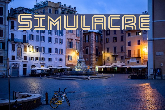 Simulacre Font examples