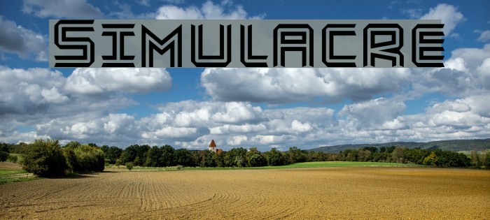 Simulacre Font examples
