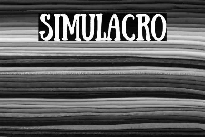 Simulacro Font examples