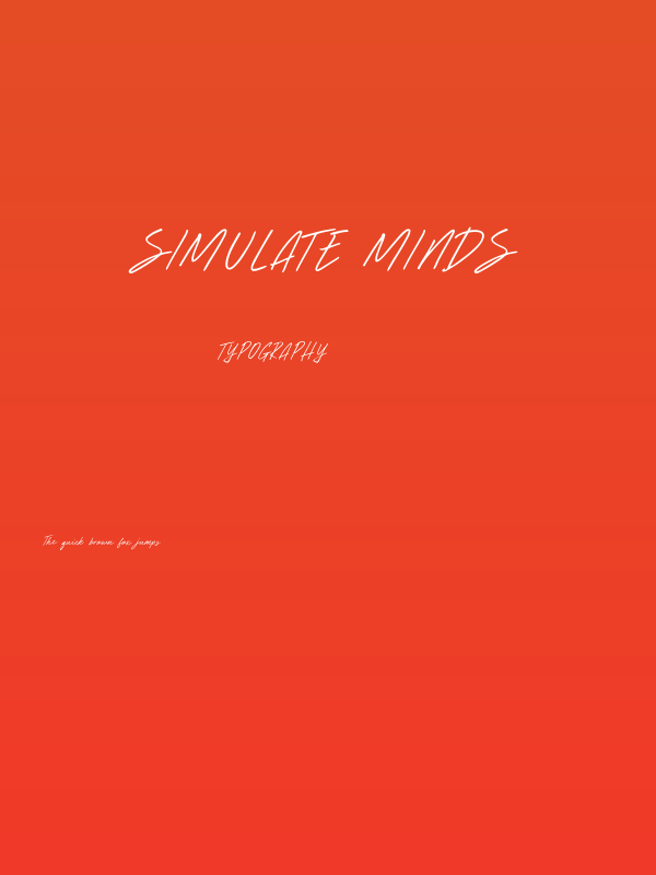 Simulate Minds Poster