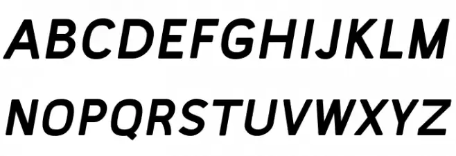 Simvoni Bold Italic Schriftart Groß