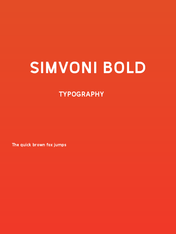 Simvoni Bold Poster