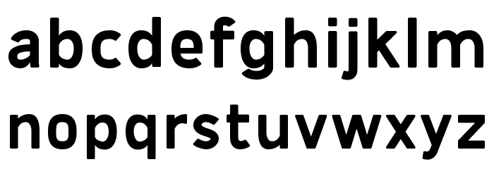 Simvoni Bold Font LOWERCASE
