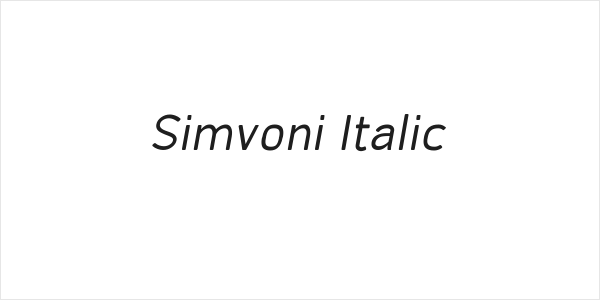 Simvoni Italic Logo