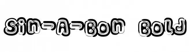 Sin-A-Bon Bold  नि: शुल्क फ़ॉन्ट्स डाउनलोड