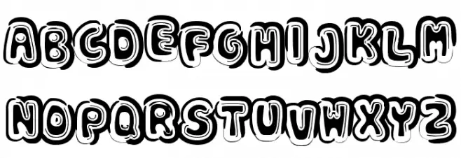Sin-A-Bon Bold Schriftart Groß