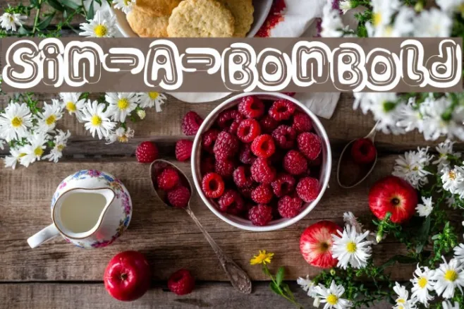 Sin-A-Bon Bold Example 2