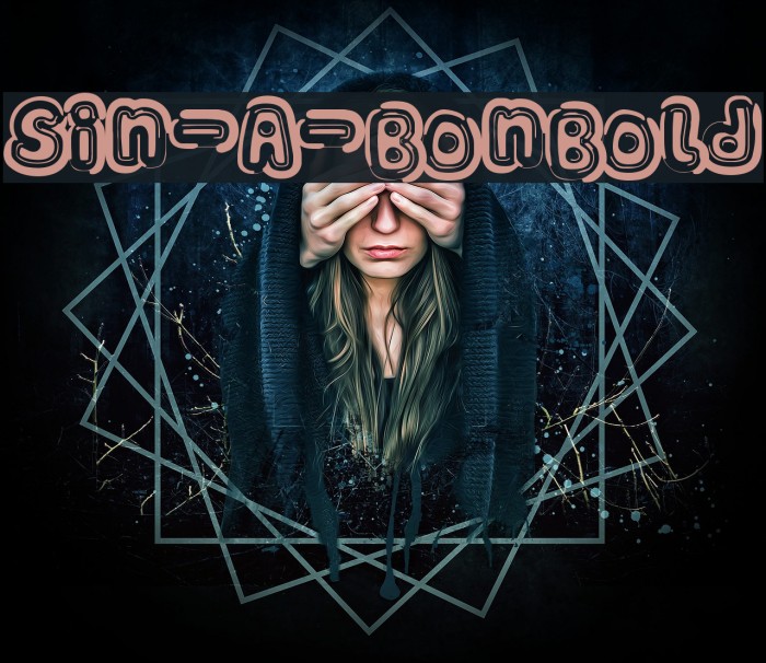 Sin-A-Bon Bold Font examples