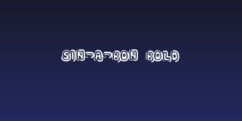 Sin-A-Bon Bold Social Header