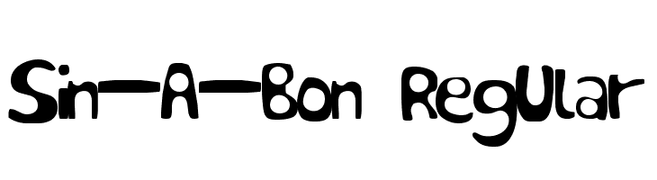 Sin-A-Bon Regular  font caratteri gratis