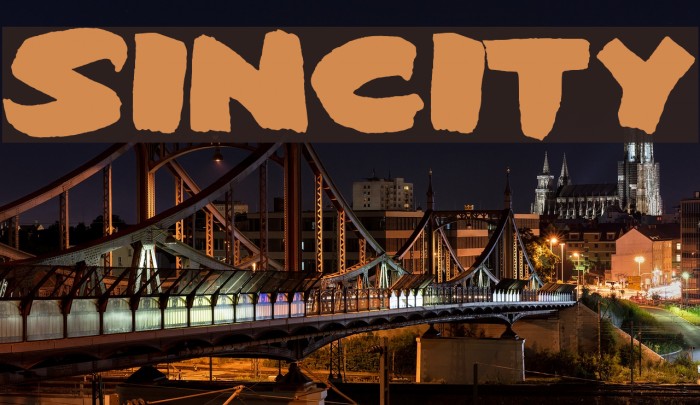 Sin-City Font examples