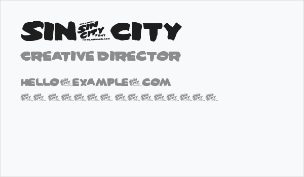 Sin-City Business Card