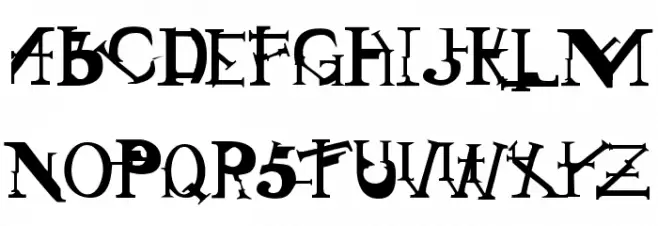 Sin Gothic Schriftart Groß