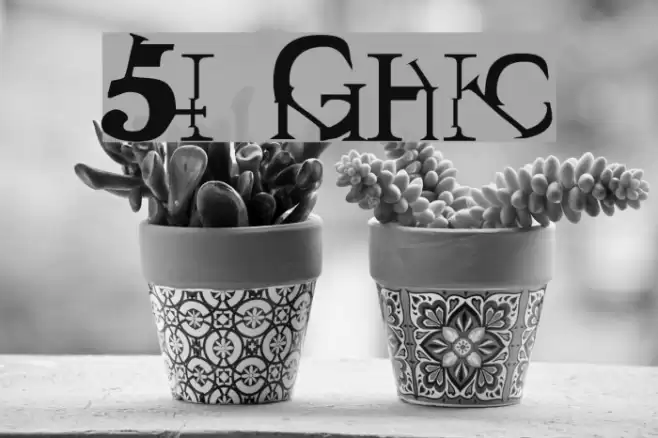 Sin Gothic Font examples