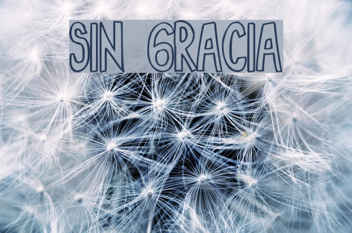 Sin Gracia Font examples