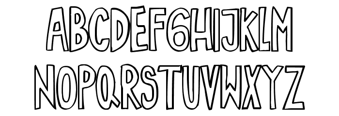 Sin Gracia Font LOWERCASE