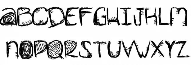 SinCity Font UPPERCASE
