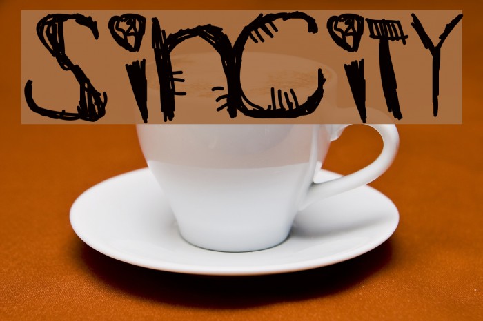 SinCity Font examples