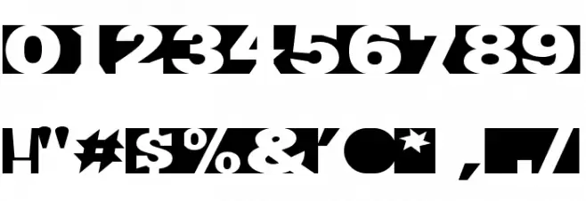 SinRazon フォント その他の文字