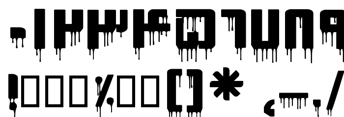 Sinaa Drip Font OTHER CHARS