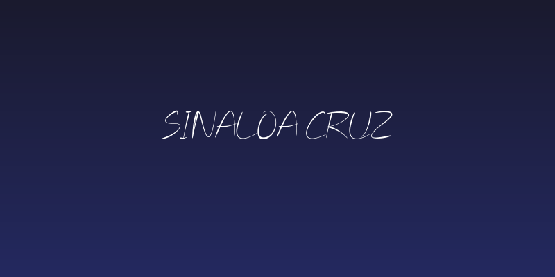 Sinaloa Cruz Social Header