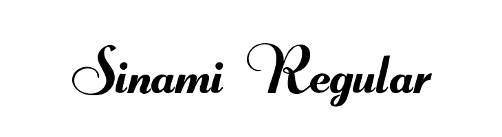 Sinami Regular Font - FFonts.net