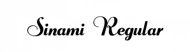 Sinami Regular  Frei Schriftart Herunterladen