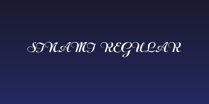 Sinami Regular Social Header