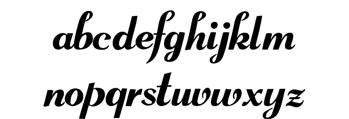 Sinami Regular Font LOWERCASE