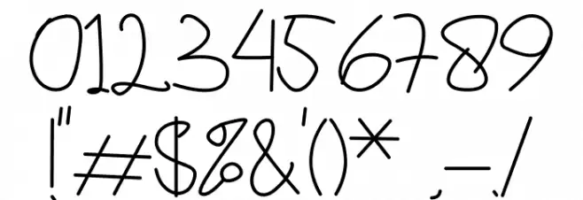 Sinau Font OTHER CHARS