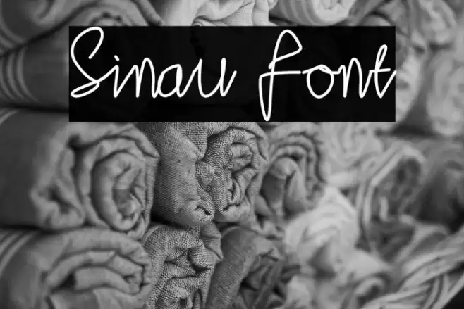 Sinau Font examples