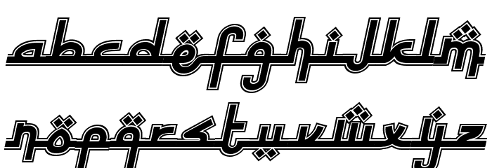 Sinbad the Sailor Italic Font LOWERCASE