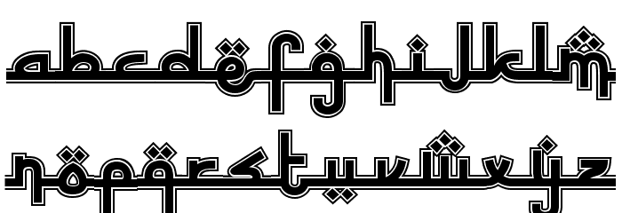 Sinbad the Sailor Regular Schriftart Kleinbuchstaben