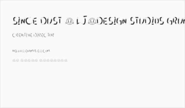 Since dust - LJ-Design Studios Grunge Business Card