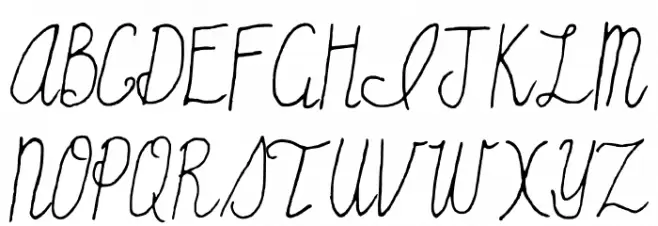 Sincerely Yours Regular Font Litere mari