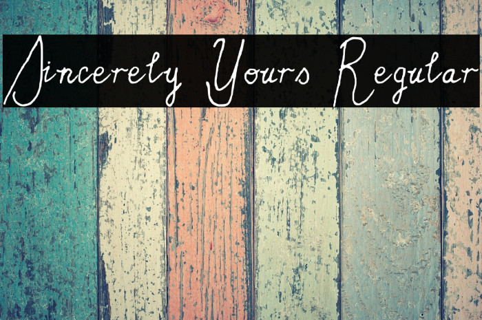 Sincerely Yours Regular Example 3