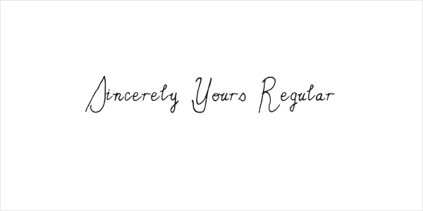 Sincerely Yours Regular Logo