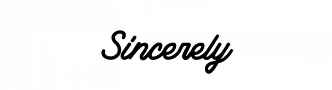 Sincerely  Скачать бесплатные шрифты