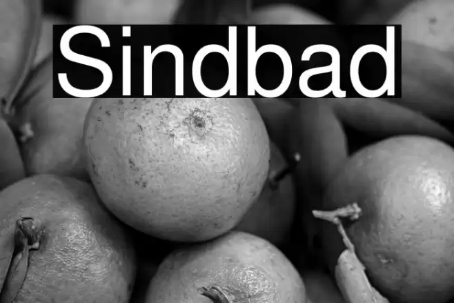 Sindbad Font examples