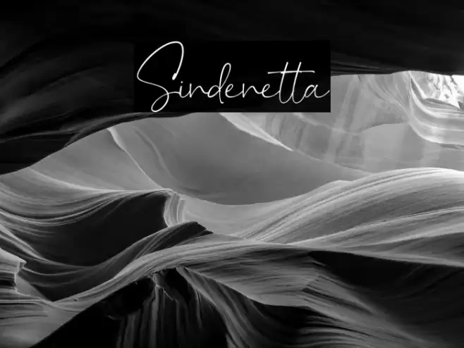 Sindenetta Font examples