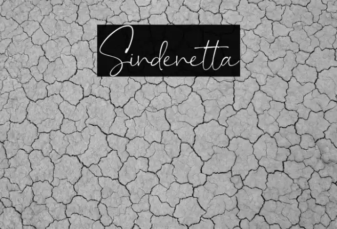 Sindenetta Font examples