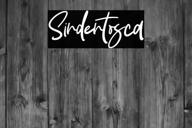 Sindentosca Шрифта examples