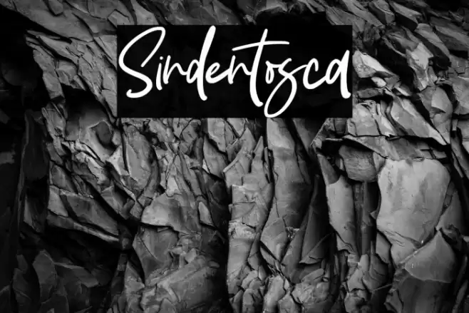 Sindentosca Шрифта examples