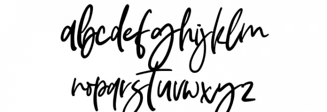 Sindentosca フォント 小文字